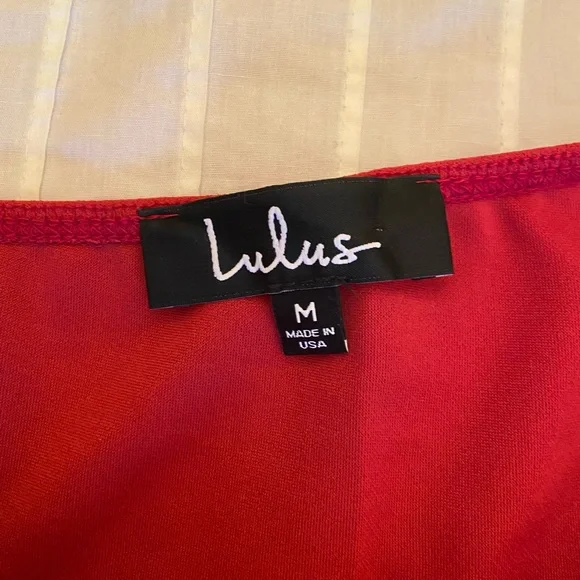 Lulus M Red Body Con Dress - Picture 3 of 3